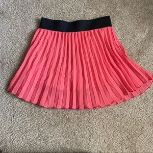 Coral mini skirt